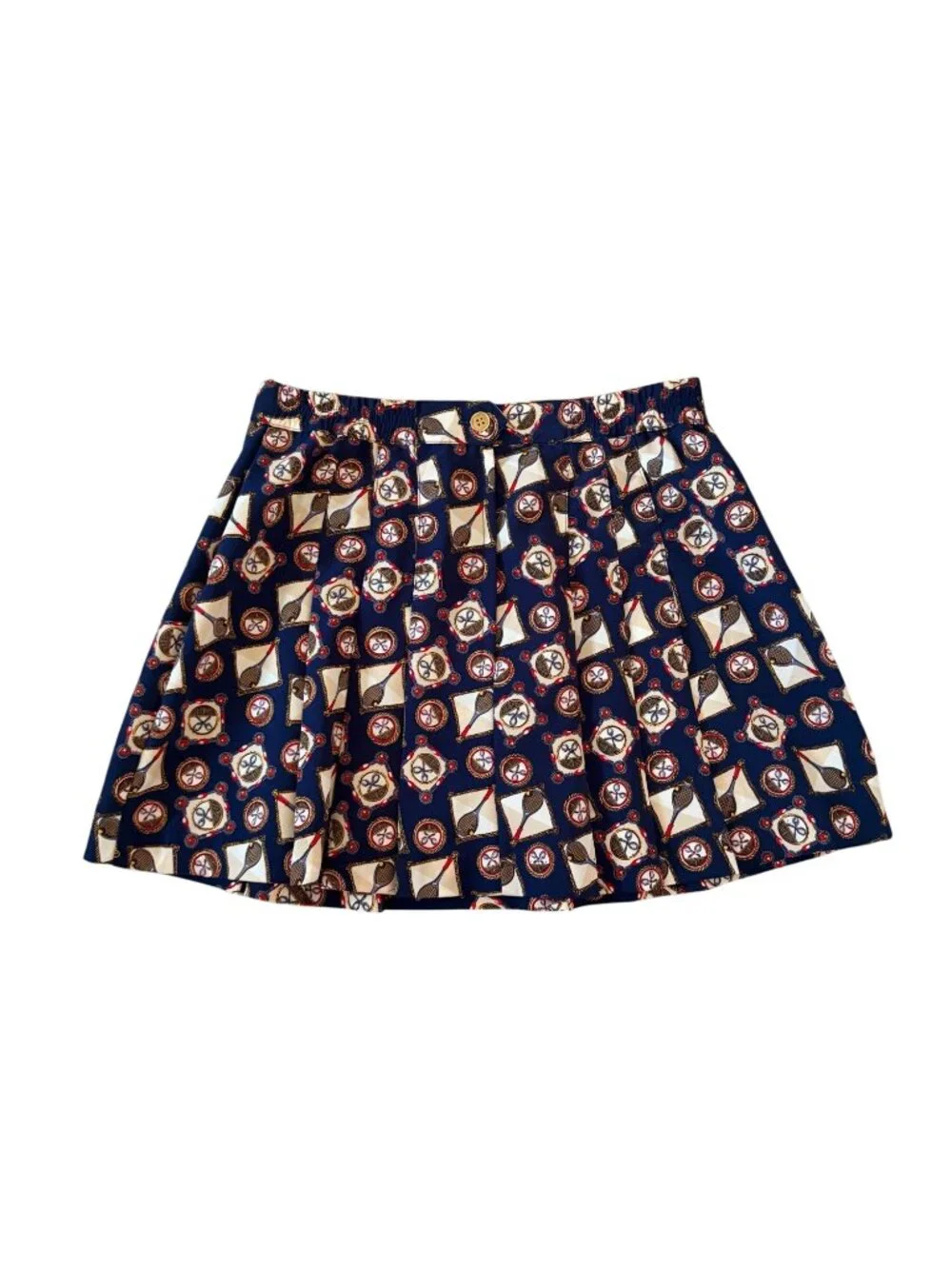 WESTBOUND Vintage Tennis Print High Waist Skirt Size 12